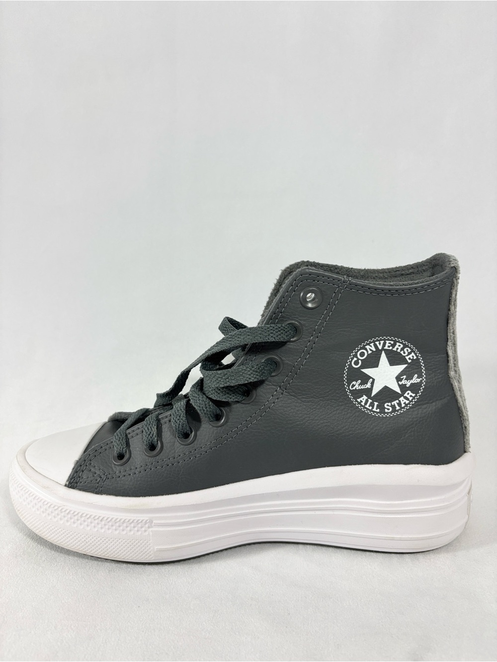 Rare Converse All Star Chuck Taylor Gray Hi Sneakers Women’s Sz 8 **